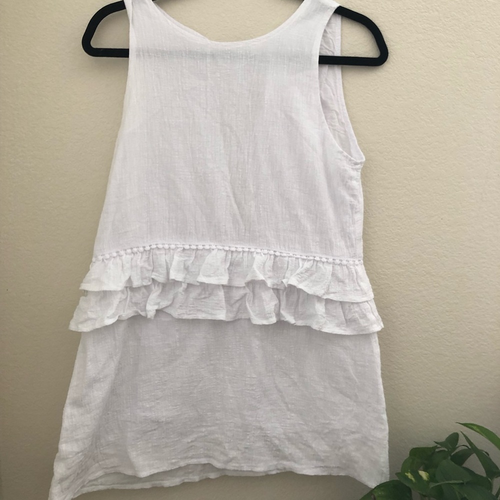White Peplum Dress